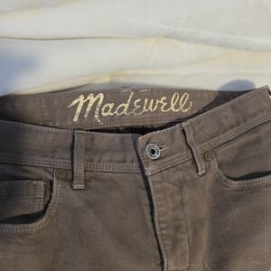 Madewell Rail Straight Taupe Denim Pants 28x34